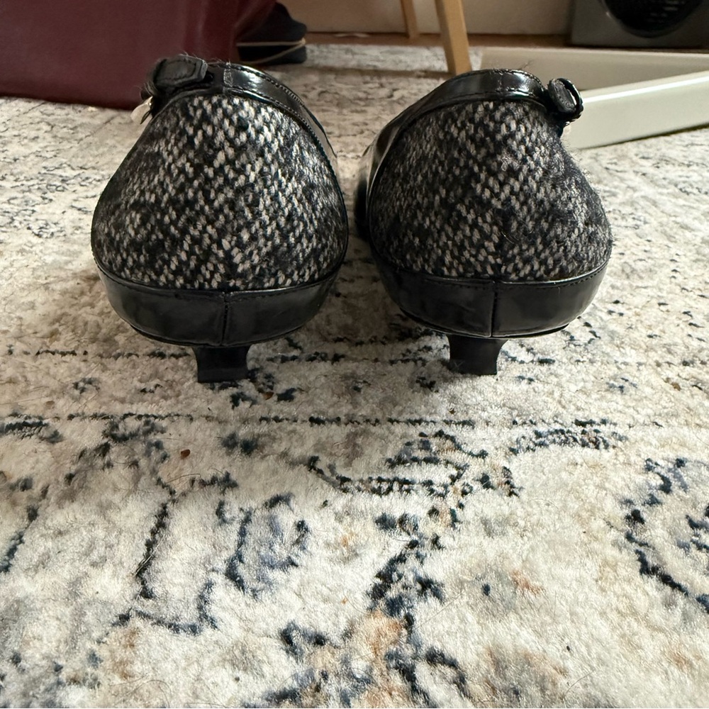Prada Tweed Buckle Kitten Heels - Picture 3 of 6